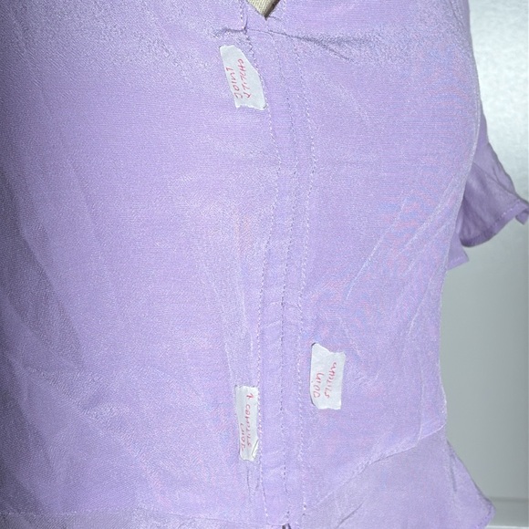 Cute cropped lavender blouse - Picture 5 of 7